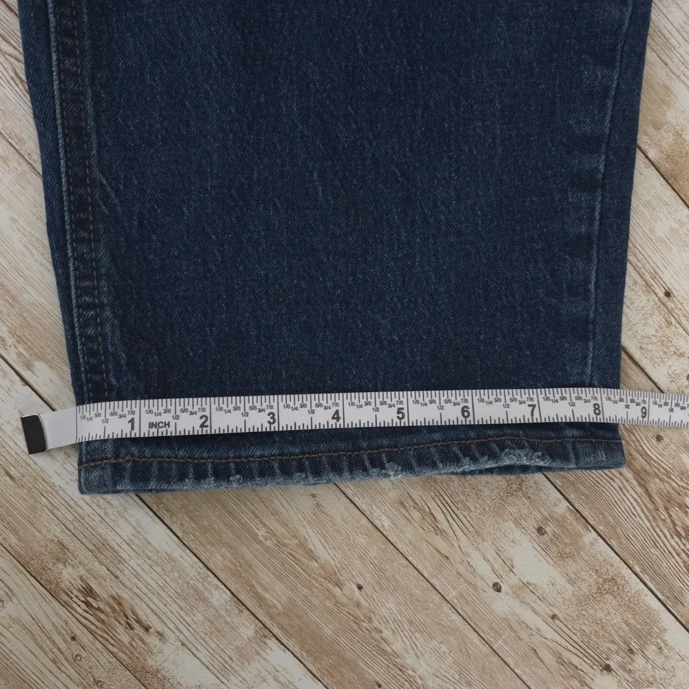 Old Navy Boyfriend Loose Mid Rise Distressed Medium Dark Wash Jeans Womens‎ 14
